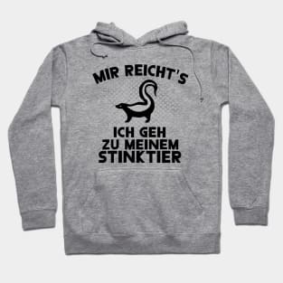 Mir reichts Stinktier Spruch Tiere Amerika USA Hoodie